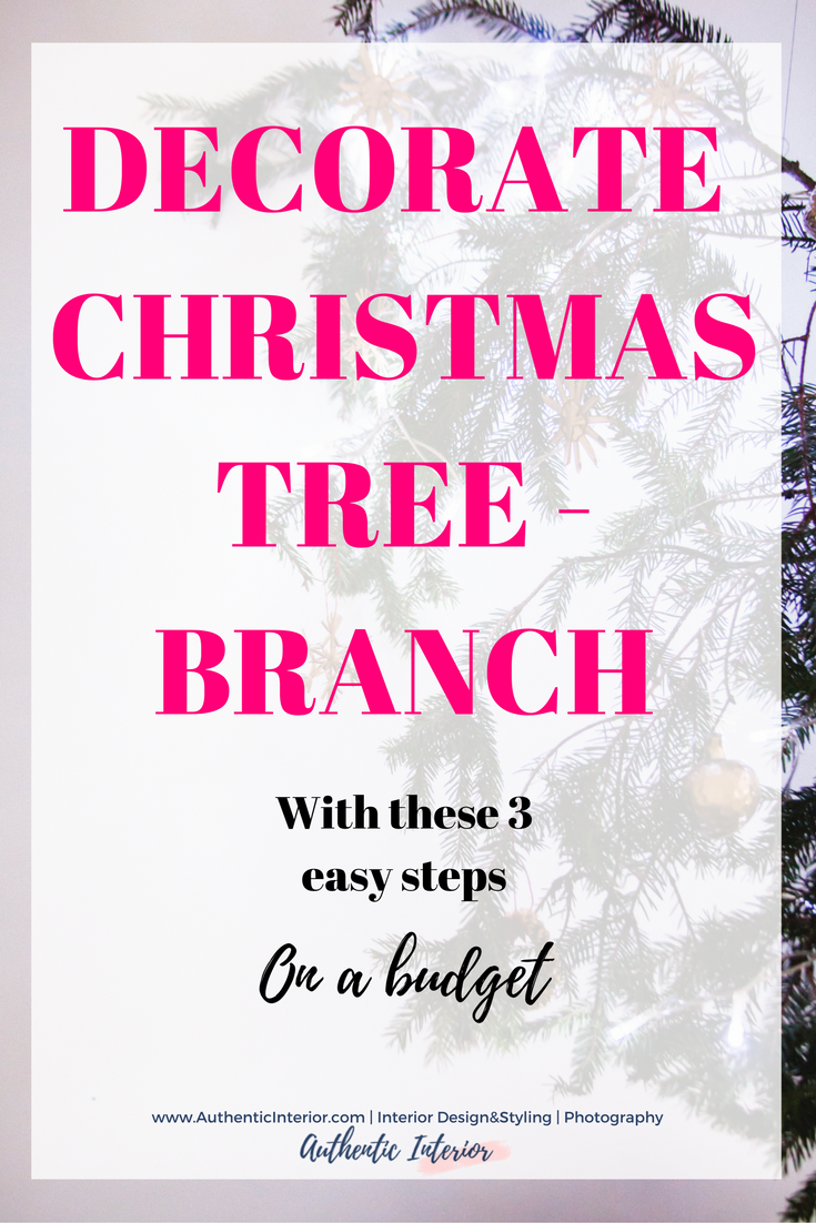 How to decorate christmas tree in less than 15mins! www.authenticinterior.com
