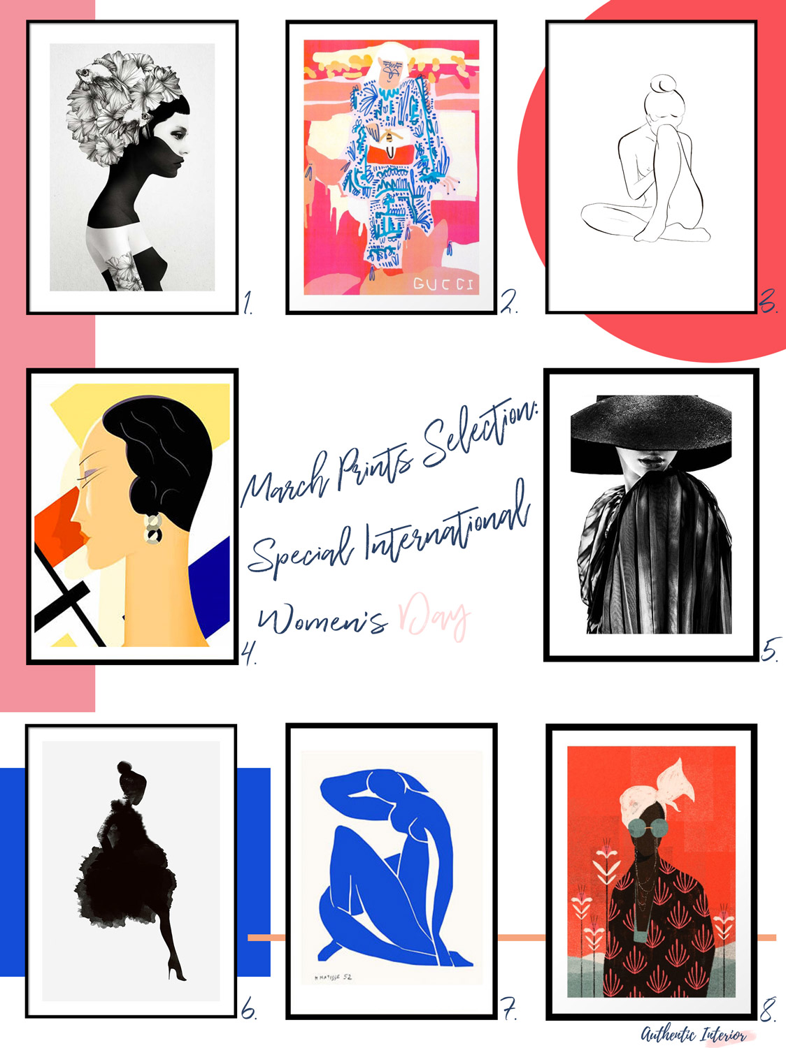 Authentic Interior - Affordable Art Prints Selection Special Women's Day