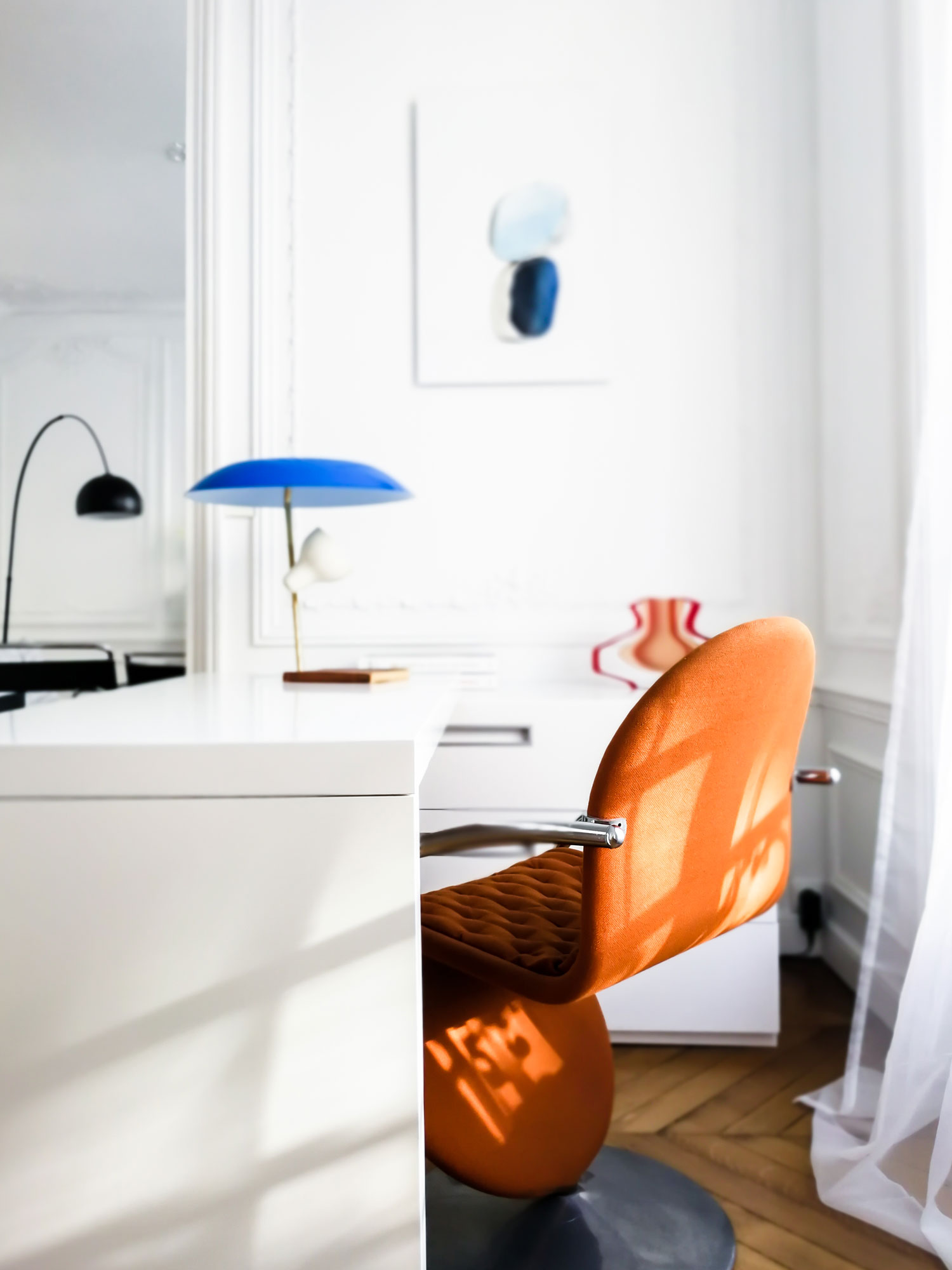 Parisian curated interior with luxury design details and timeless European styling