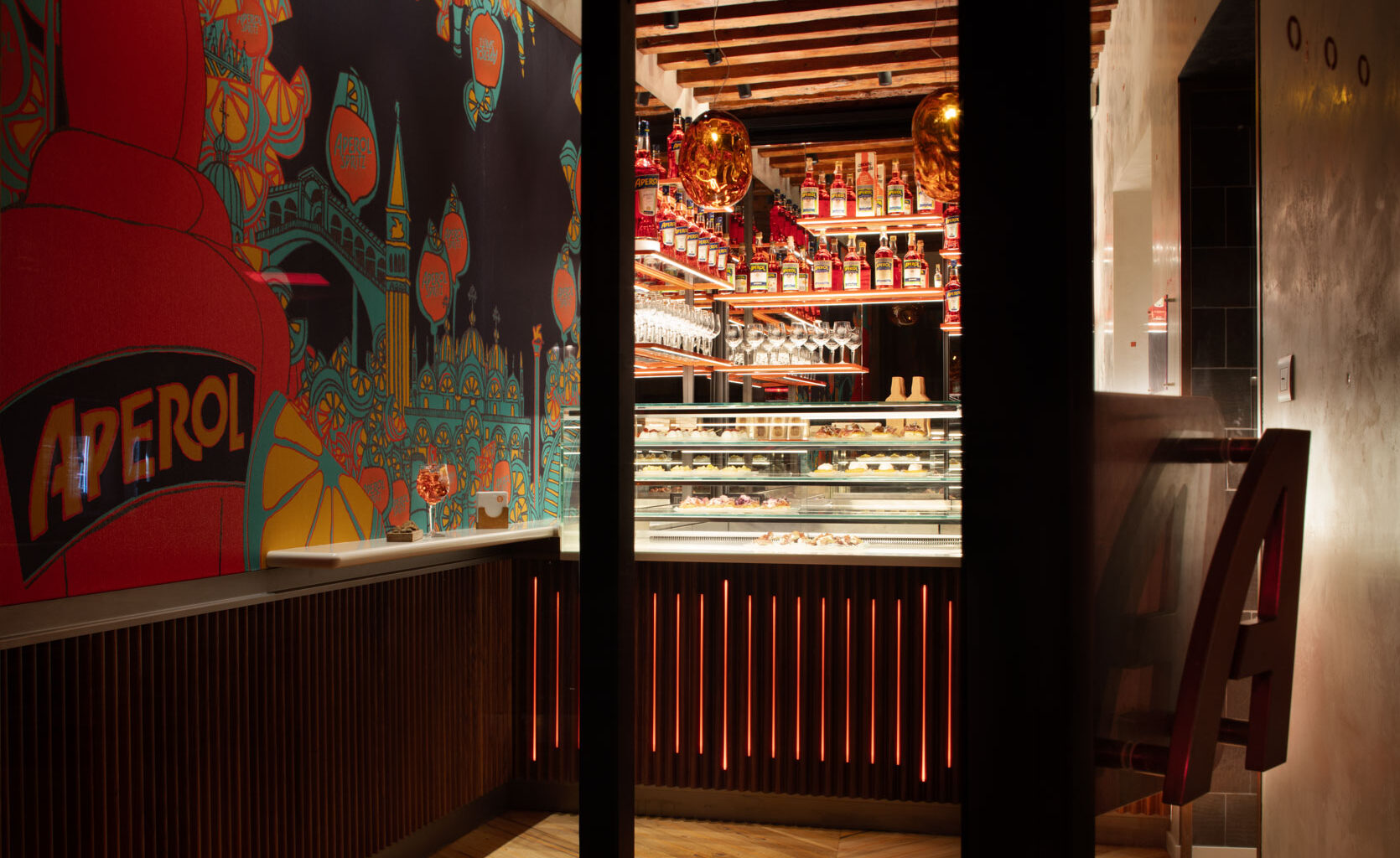 Aperitivo Renaissance in Venice, Italy: Terrazza Aperol by Vudafieri-Saverino Partners