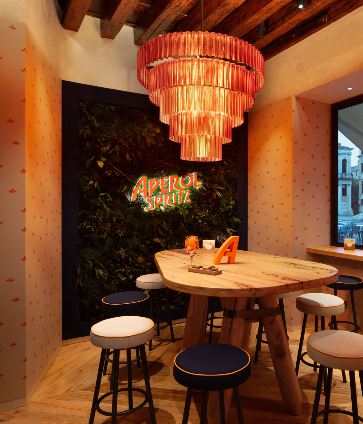 Aperitivo Renaissance in Venice, Italy: Terrazza Aperol by Vudafieri-Saverino Partners