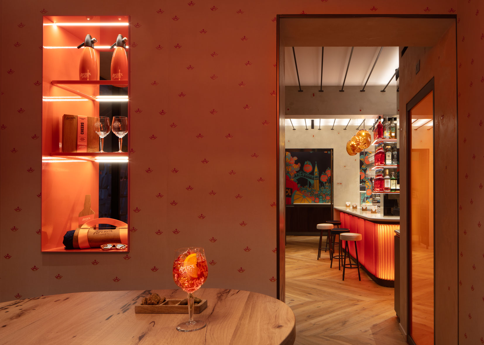 Aperitivo Renaissance in Venice, Italy: Terrazza Aperol by Vudafieri-Saverino Partners