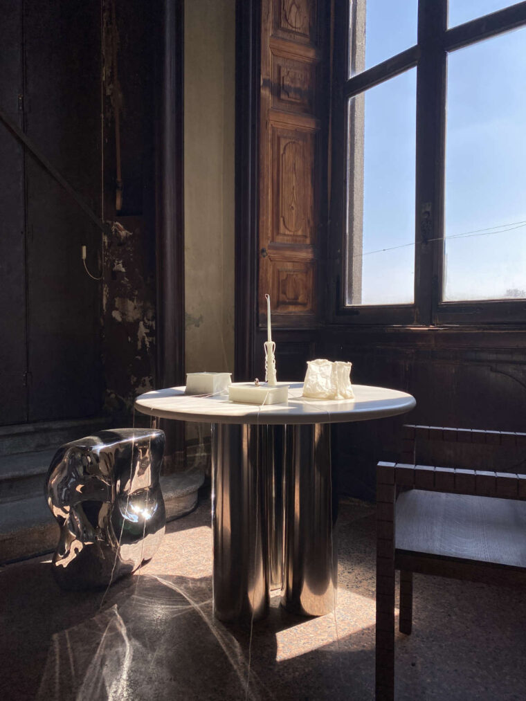 Chrome home accents interior trend Milan Design Week 2025