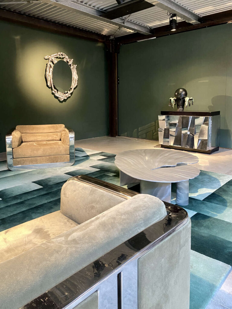 Interior design in 2025: Chrome and stainless steel materials make a statement at Milan Design Week