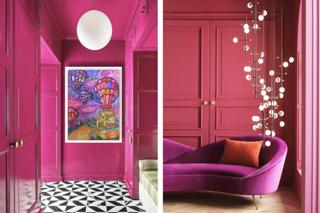 Electric Fuchsia — vibrant magenta from Spring Summer 2026 Color Trends energizing interiors with bold creative confidence.