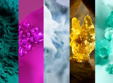 Interior design trends 2026 moodboard with bold and calming colors for modern living