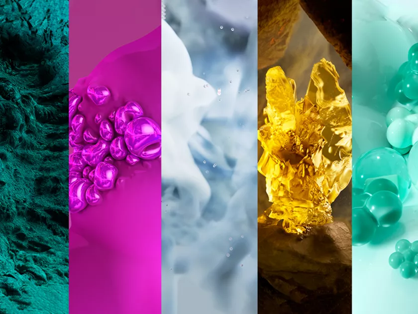 Interior design trends 2026 moodboard with bold and calming colors for modern living